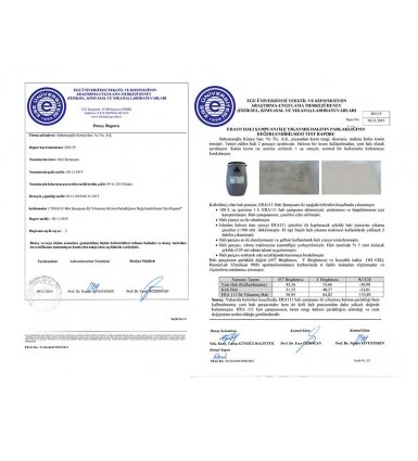 Эге Университетінің Тоқыма Инженериясының Кілем Жарқылының Қасиеттері Туралы Куәлігі